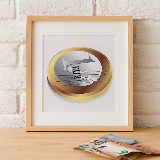 Affiche de la pièce d'un euro (Créateur téléchargé)