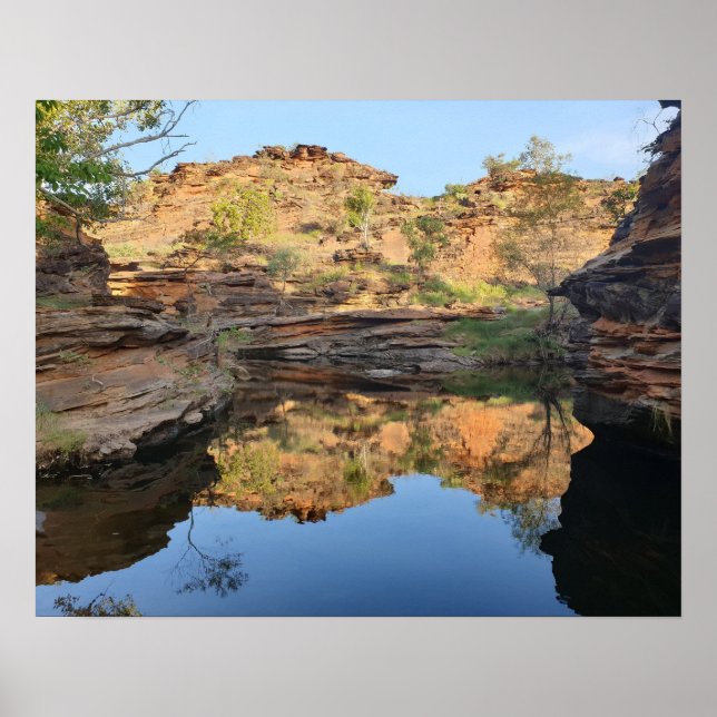Affiche de la piscine de roche de l'Outback (Devant)