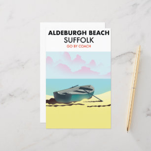 Affiche de la plage d'Aldeburgh Suffolk
