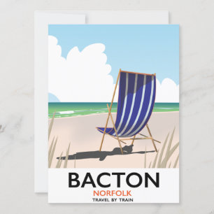 Affiche de la plage de Bacton norfolk