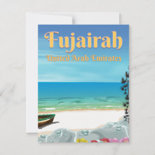 Affiche de la plage de Fujairah Émirats arabes uni