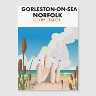 Affiche de la plage de Gorleston-on-Sea Norfolk An