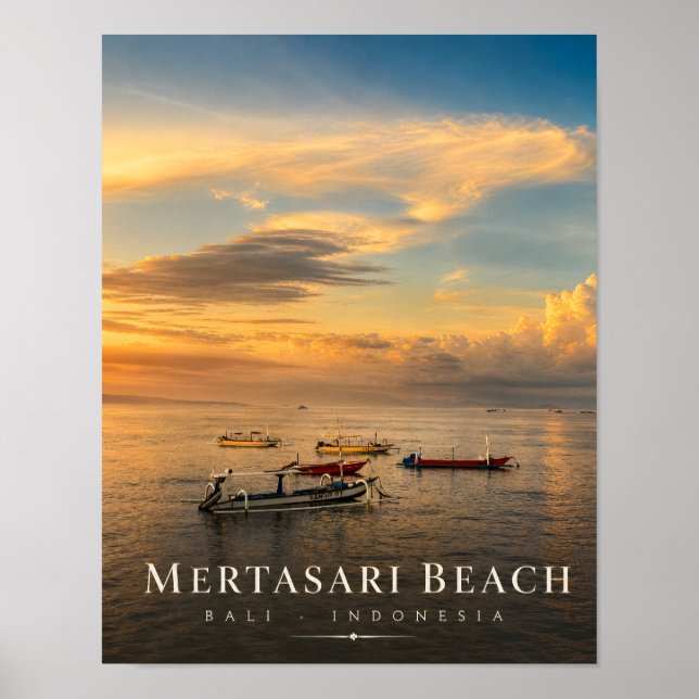 Affiche de la plage de luxe Mertasari Bali (Devant)