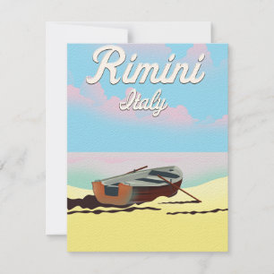 Affiche de la plage de Rimini Italie