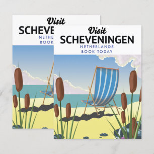 Affiche de la plage de Scheveningen aux Pays-Bas