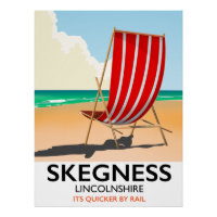 Affiche de la plage de Skegness Lincolnshire