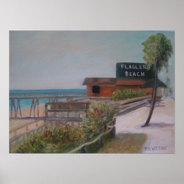 Affiche de la plage FLAGLER (Devant)