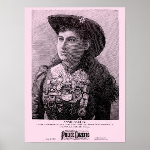 Affiche de la Police Gazette Oakley