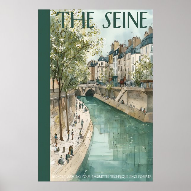 Affiche de la promenade en bord de rivière  Canal  (Devant)