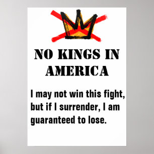 Affiche de la protestation des rois