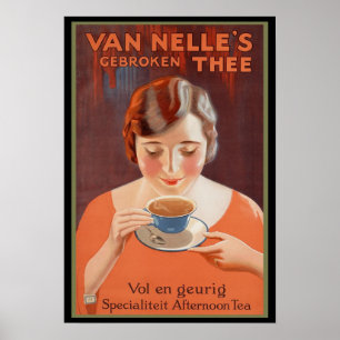 Affiche de la publicité de Tea de Van Nelle's