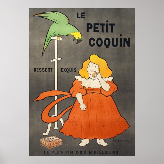 Affiche de la publicité vintage sur les cookies (Devant)
