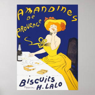 Affiche de la publicité vintage sur les cookies