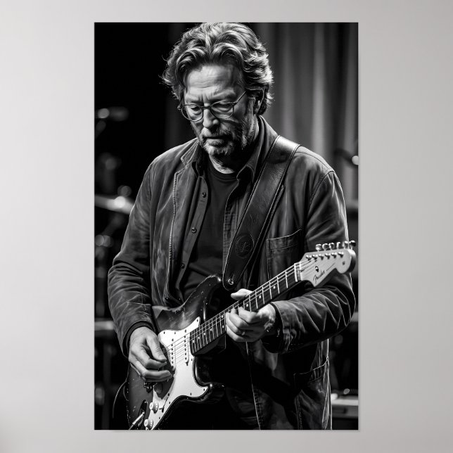 Affiche de la rêverie de guitare de minuit emprein (Devant)