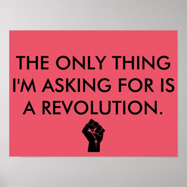 Affiche de la révolution (Devant)