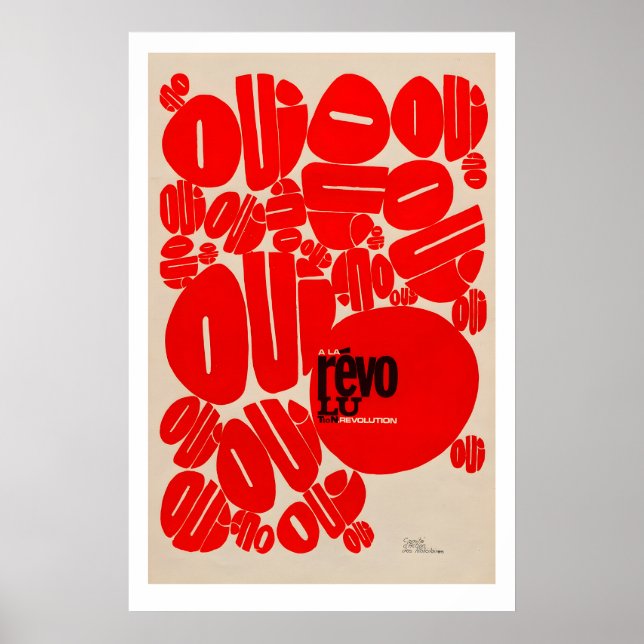 Affiche de la révolution oui Impression d'art soci (Devant)
