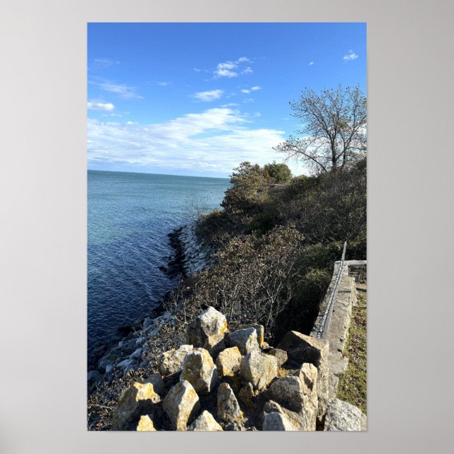 Affiche de la Rhode Island Cliff Walk (Devant)