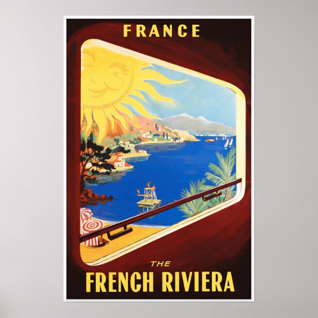 Affiche de la Riviera française  (Devant)