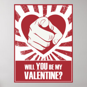 Affiche de la Saint-Valentin
