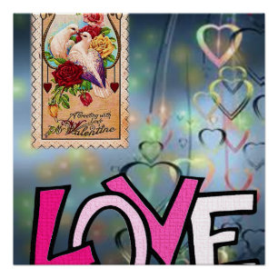 Affiche de la Saint-Valentin