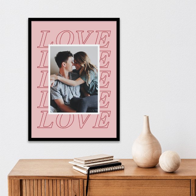 Affiche de la Saint-Valentin Love Typography - Ros (Créateur téléchargé)