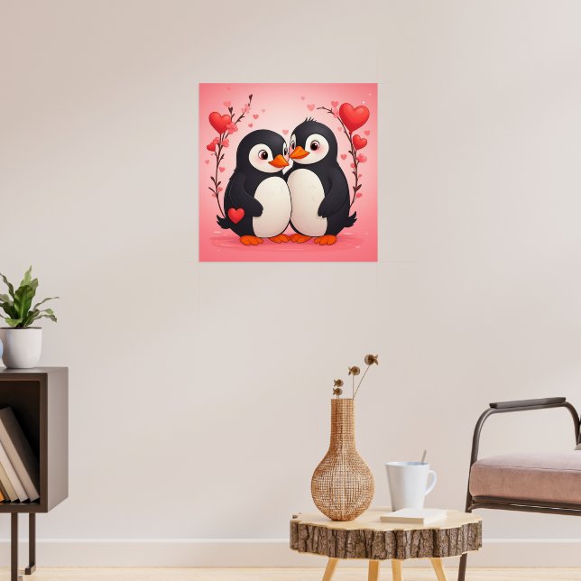 Affiche de la Saint-Valentin sur l'amour des manch (Salon 3)