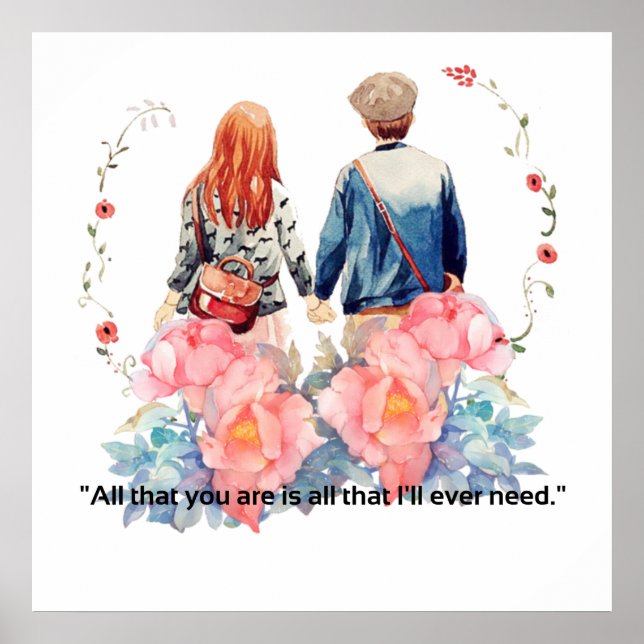 Affiche de la Saint-Valentin sur le thème de la co (Devant)