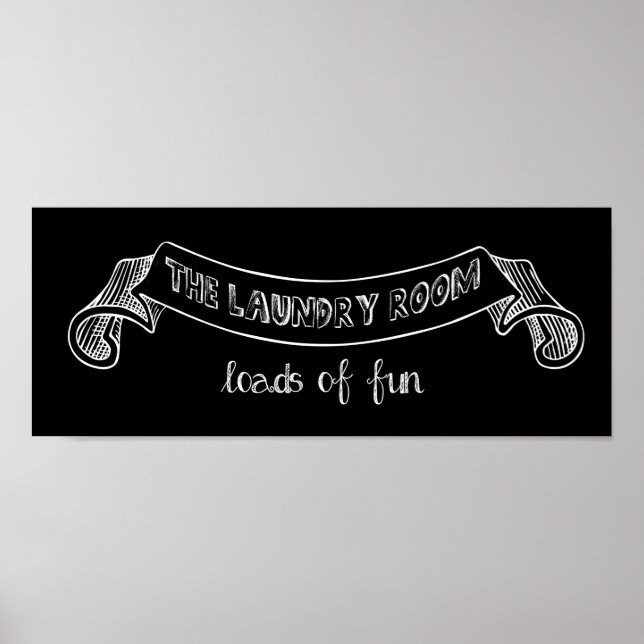 Affiche de la salle de blanchisserie (Devant)