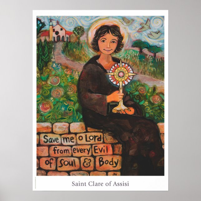 Affiche de la salle de classe St. Clare d'Assisi (Devant)