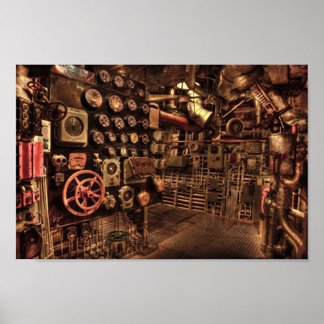 affiche de la salle des machines (Devant)