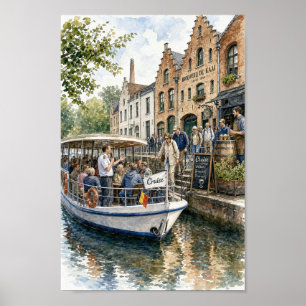 Affiche de la scène de la brasserie de la croisièr