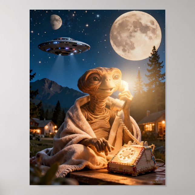 Affiche de la scène de l'extraterrestre appelant à (Devant)