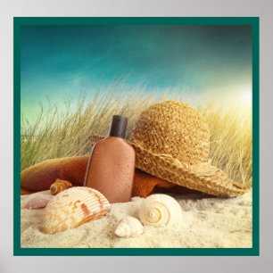 Affiche de la scène de plage