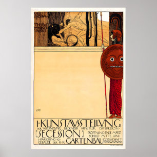 Affiche de la Sécession viennoise de Gustav Klimt