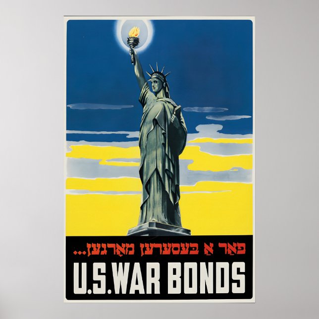 Affiche de la Seconde Guerre mondiale de la Statue (Devant)