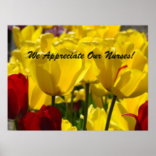 Affiche de la Semaine des infirmières Tulipes Nous