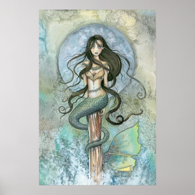 Affiche de la Sirène de Silver Moon par Molly Harr (Devant)