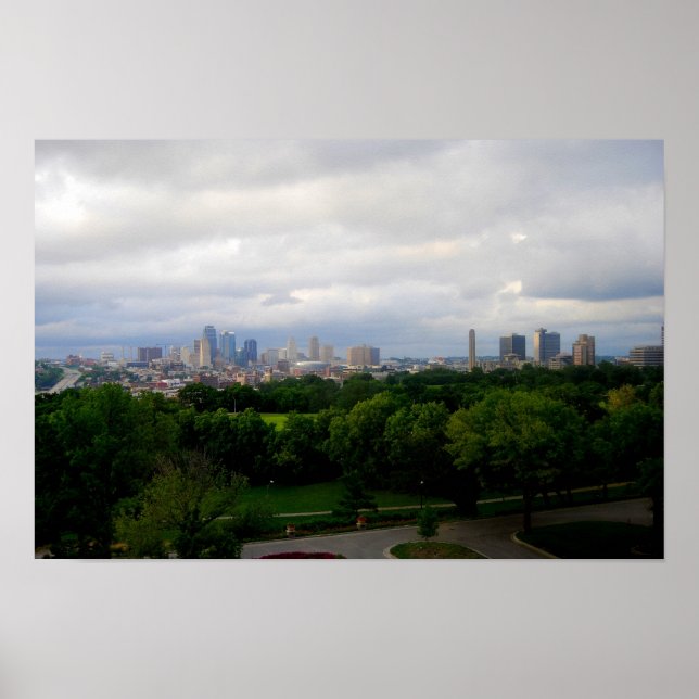 Affiche de la skyline de Kansas City (Devant)