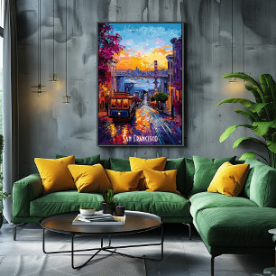 Affiche de la skyline de San Francisco – Californi