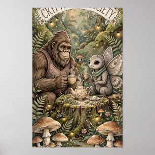 Affiche de la Société de Thé des Cryptides Cottage