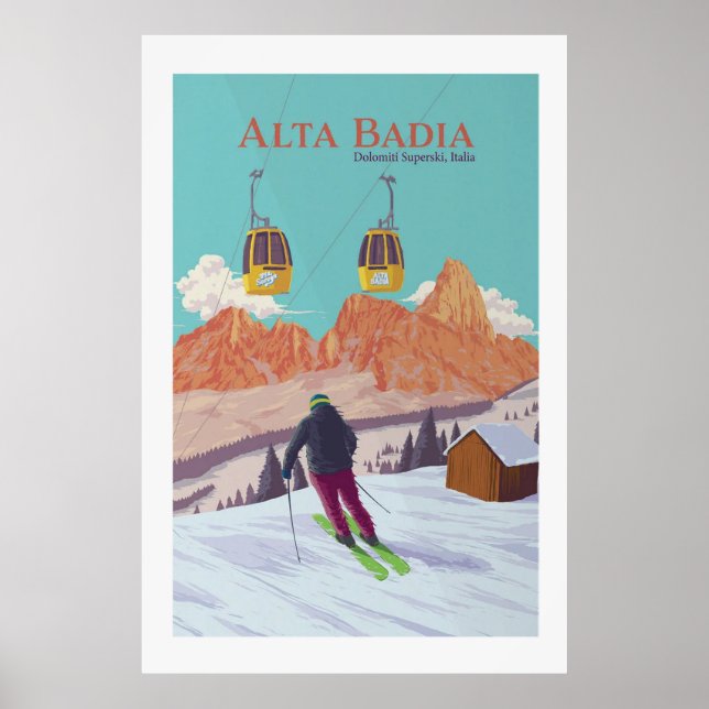 Affiche de la station de ski Alta Badia (Devant)