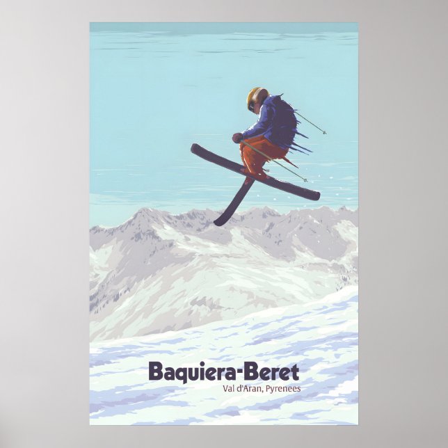 Affiche de la station de ski Baqueira-Beret Espagn (Devant)