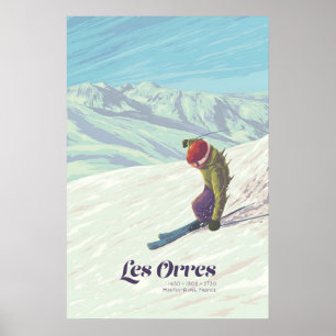 Affiche de la station de ski Les Orres France