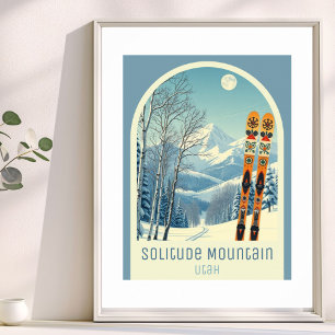 Affiche de la station de ski Solitude Mountain Uta