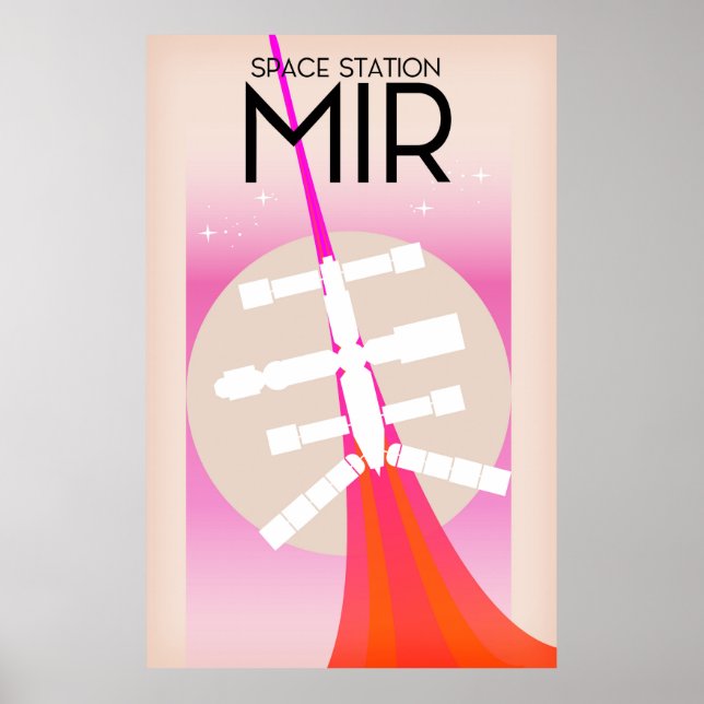 Affiche de la Station spatiale russe MIR (Devant)