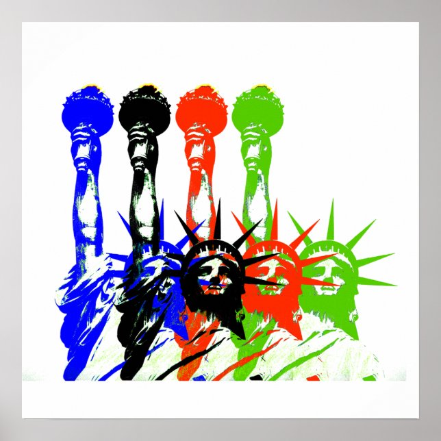 Affiche de la statue de la liberté (Devant)