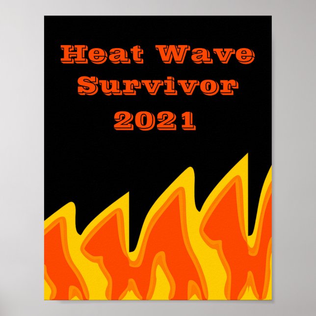 Affiche de la survivante de la vague de chaleur 20 (Devant)
