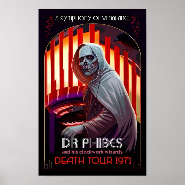 Affiche de la Symphonie de la Vengeance du Dr Phib (Devant)