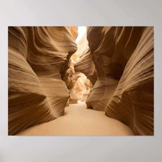 Affiche de la Terre de Canyon de Grès Ensoleillé (Devant)