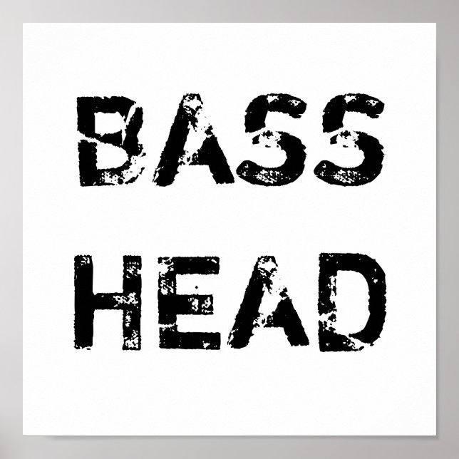 Affiche de la tête de basse (Devant)